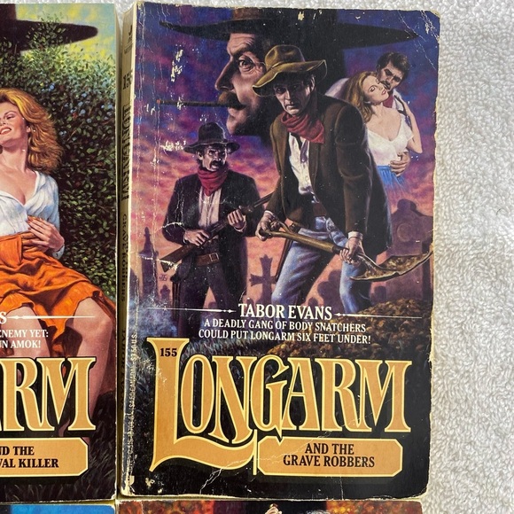 Vintage Longarm Action Western Romance Novel x4 - Picture 3 of 14